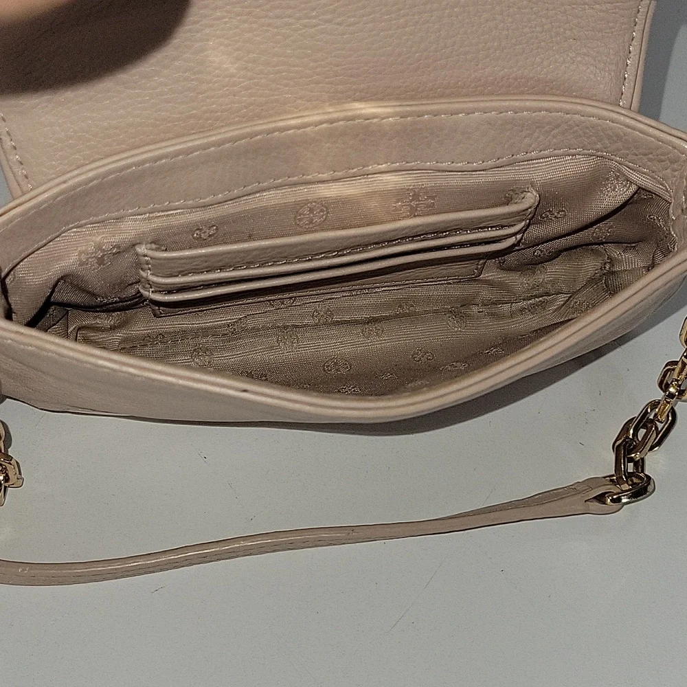 Tory Burch Pale Pink Small Leather Crossbody Shoulder Bag with Gold Hardware - Picture 12 of 12